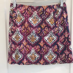 J. Crew multicolored skirt
